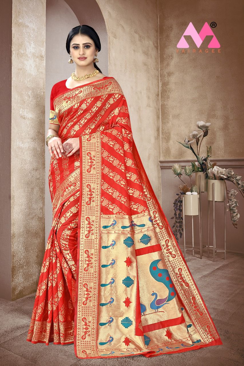 Mitra 3 New Fancy Wear Heavy Banarasi Silk Designer Saree Collection